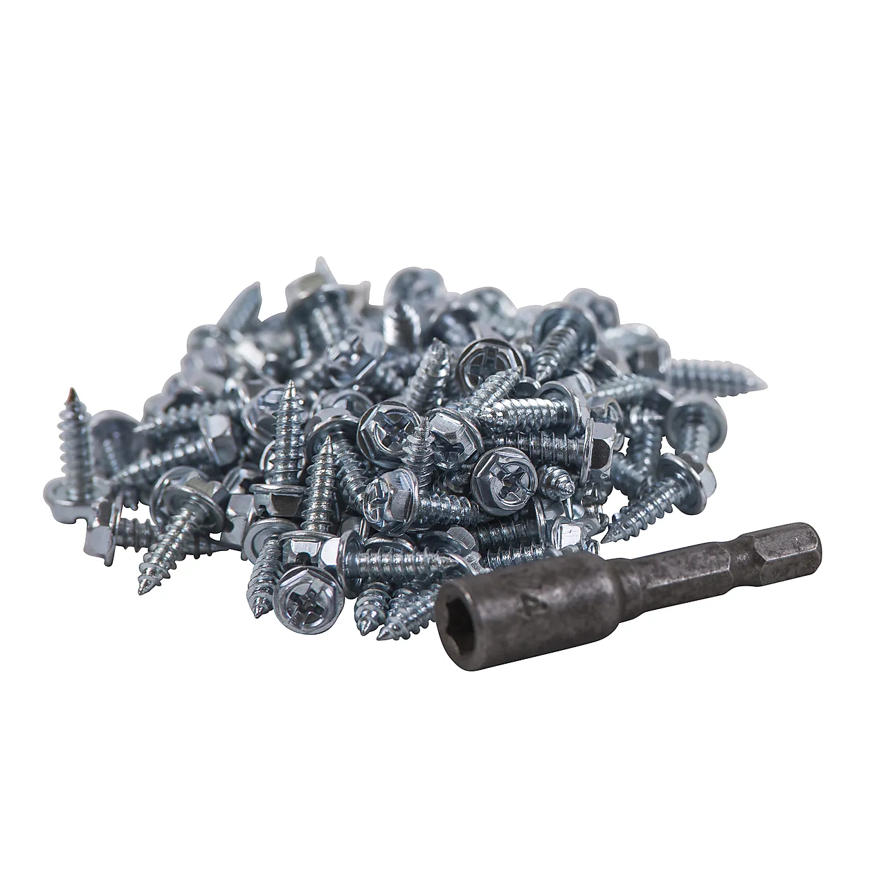 Skruesett selvbborrende med bits Skruesett selvbborrende med bits