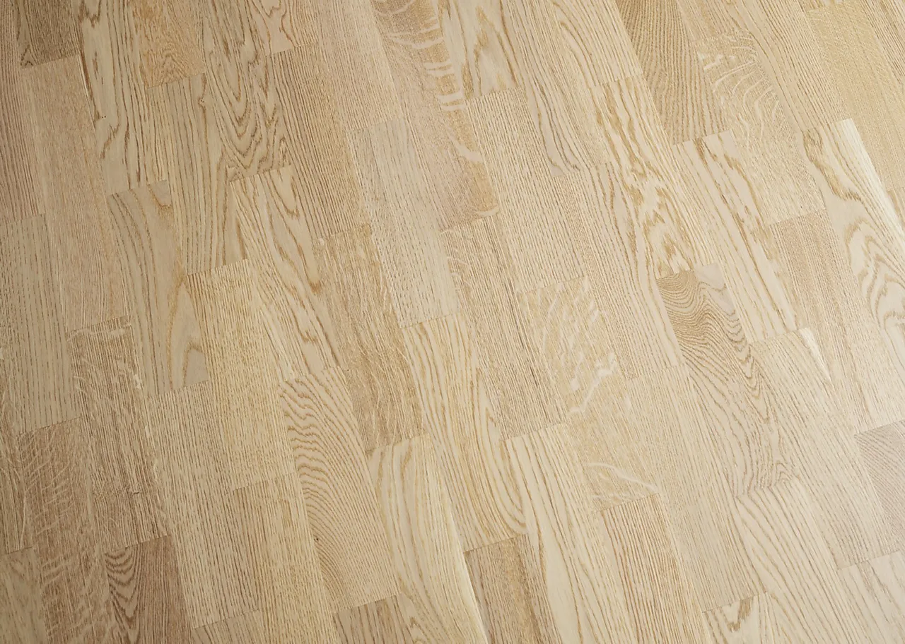 Parkett 3 stav eik hvit matt lakk null - null - 2 - Miniatyr