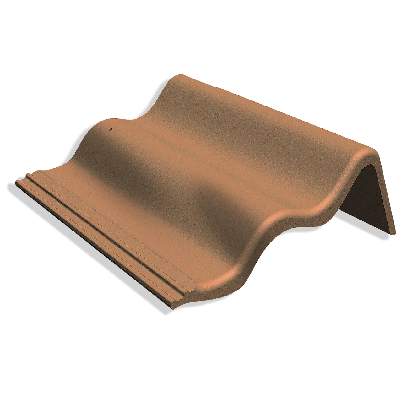 Gavlst h 88 palema teglrød/svart gavlstein høyre ubehandlet