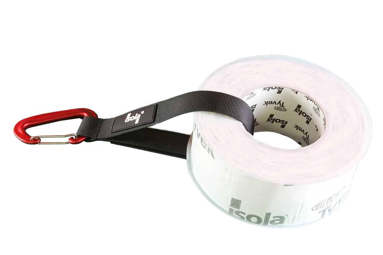 Tapeholder med karabinkrok