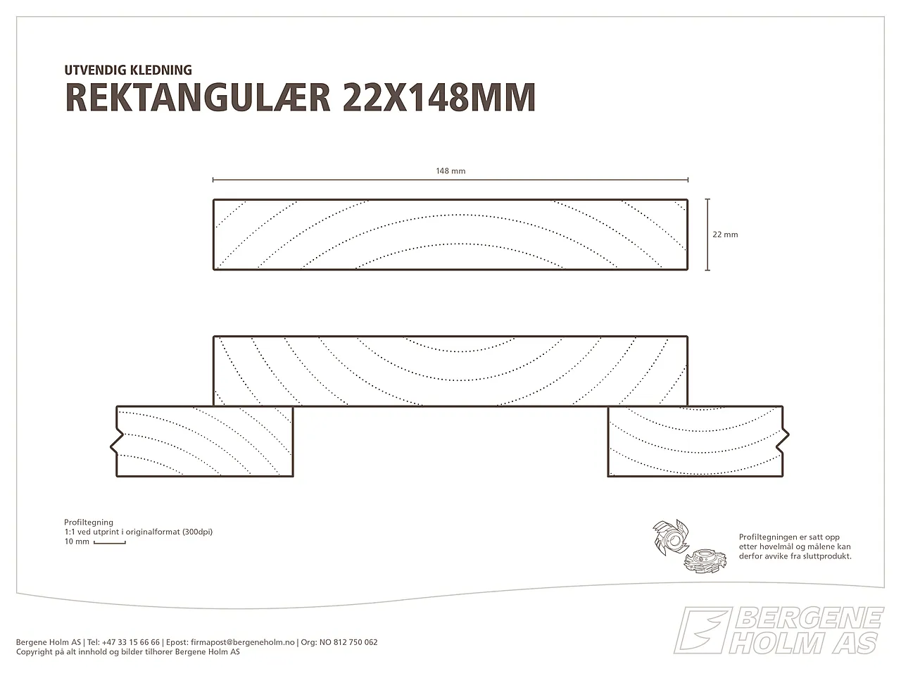 Kledning rektangulær ubehandlet 22x148 mm gran klasse 1 null - null - 2 - Miniatyr