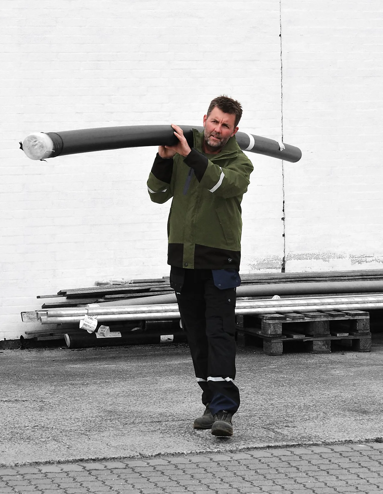 Lyngsøe skalljakke stretch sort/grønn 6XL null - null - 2 - Miniatyr