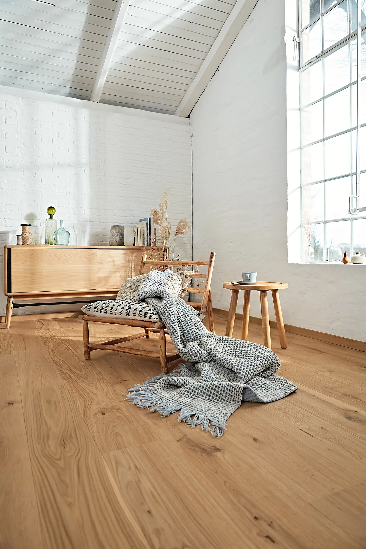 Parkett Eik Authentic Plank oljet og børstet null - null - 3 - Miniatyr