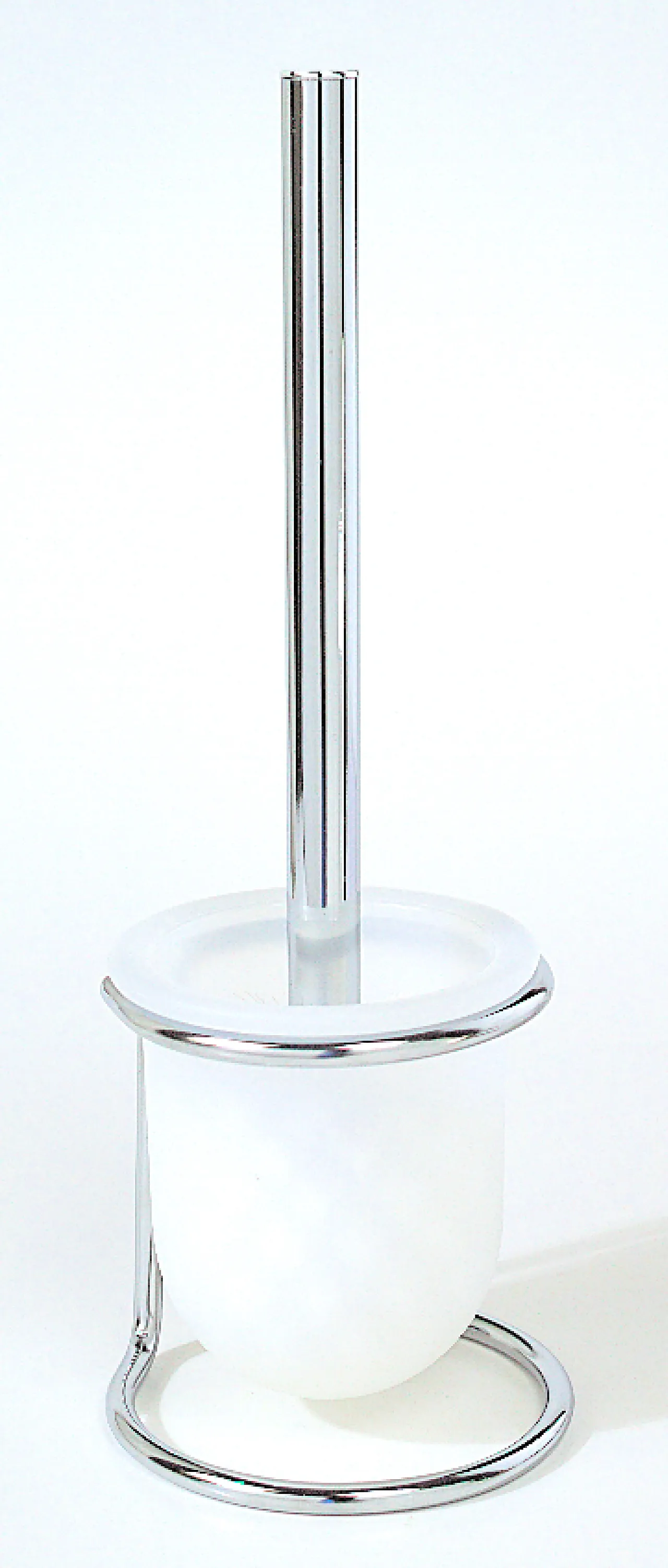 Frittstående toalettbørste med akrylkopp Frittstående toalettbørste med akrylkopp