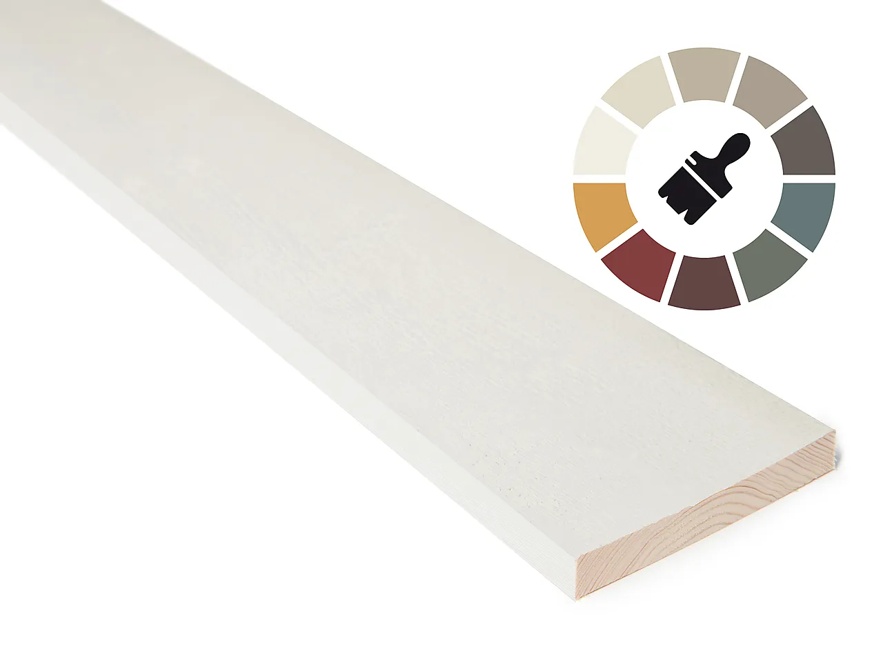 Kledning rektangulær gran 19x123 mm