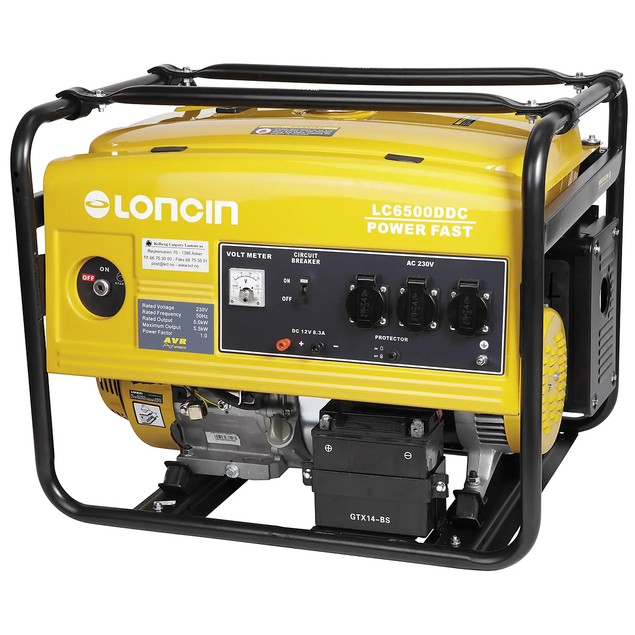 Strømaggregat LC6500DDC 5500W