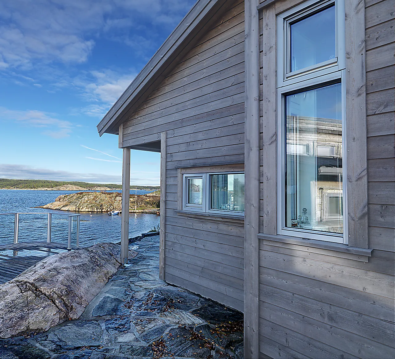 Kledning furu 19x148 royalimpregnert grå null - null - 2 - Miniatyr