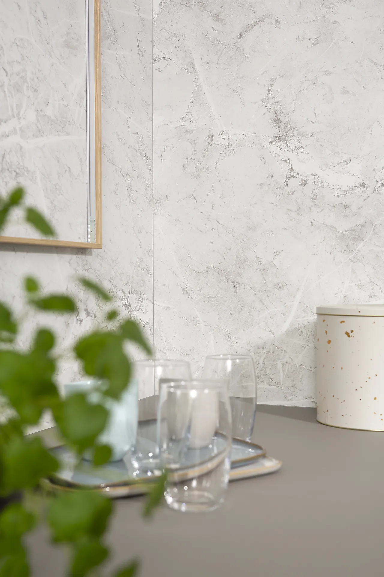 Fibo Kitchen Board 2273KM00 White Marble Fibo Kitchen Board 2273KM00 White Marble