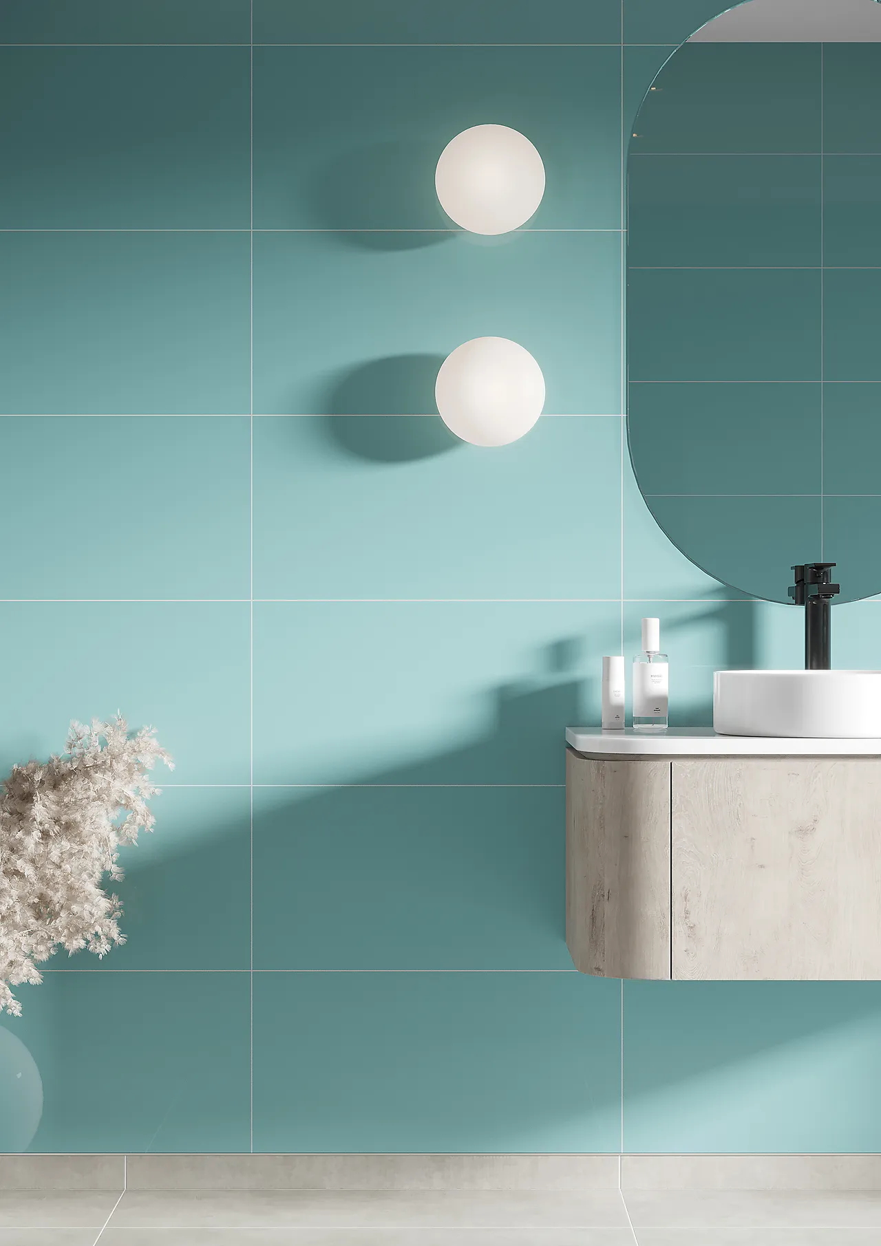 Fibo Aquamarine baderomspanel 60x30 cm null - null - 2 - Miniatyr