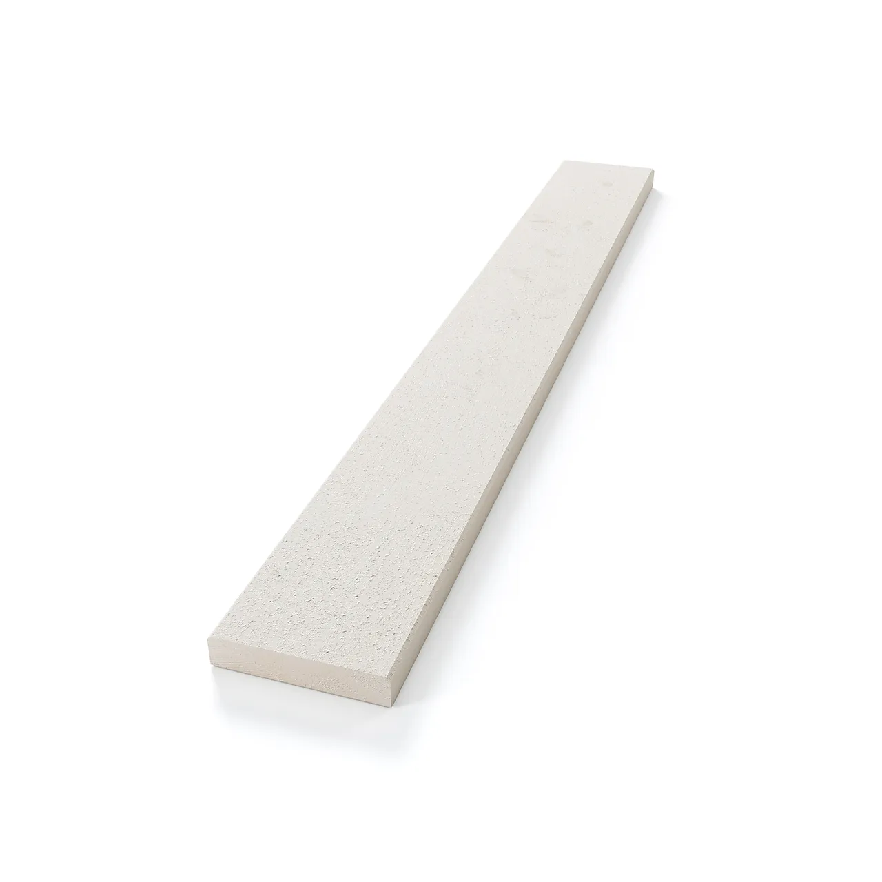 Kledning rektangulær mellomstrøket hvit 19x98x4200 mm