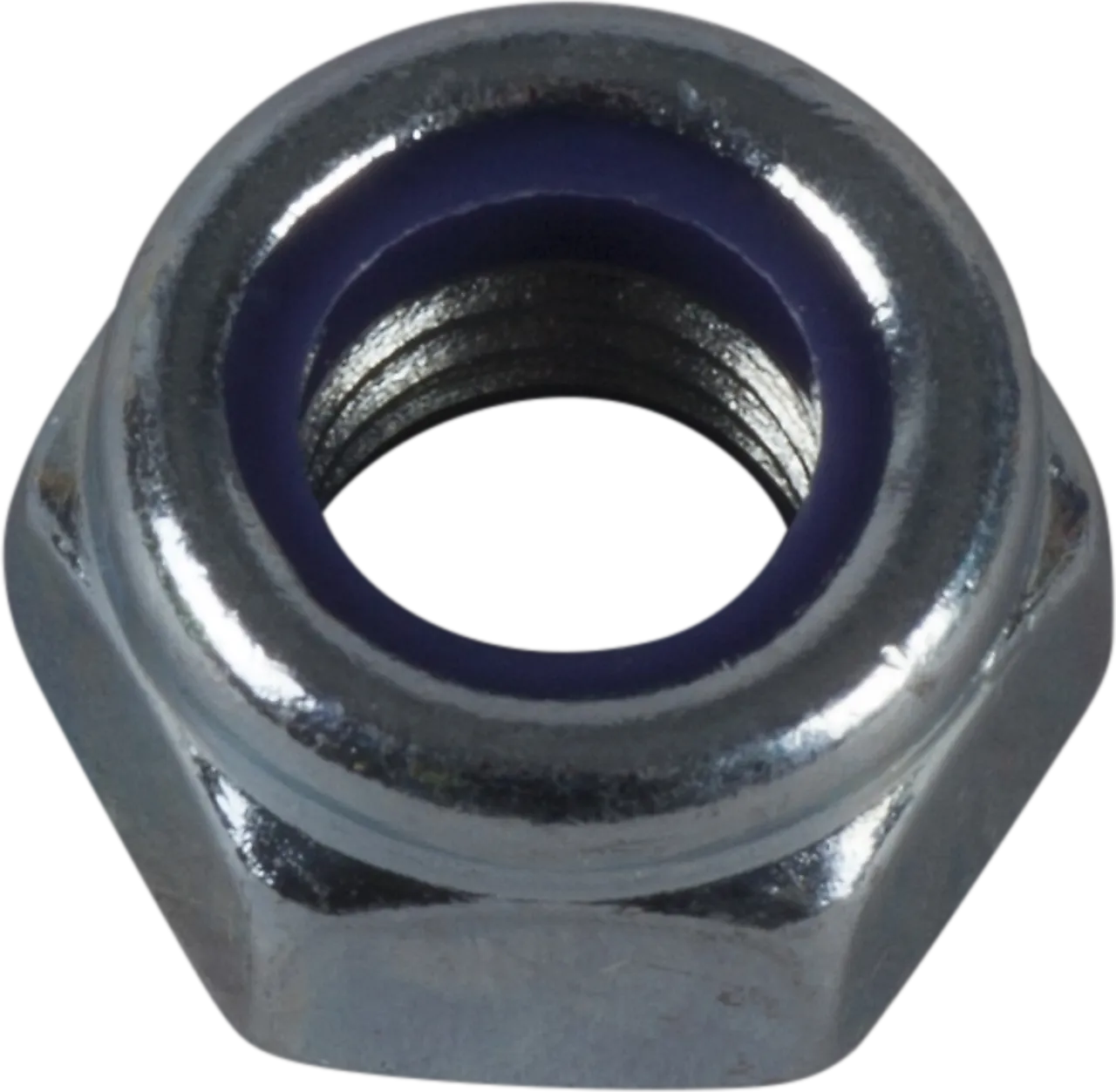 Låsemutter m8 din 985 fzb -50 blankforsinket stål null - null - 2 - Miniatyr