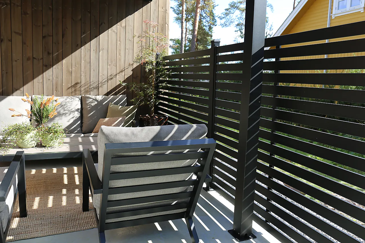 Levegg aluminium 180 x 83 cm sort null - null - 3 - Miniatyr