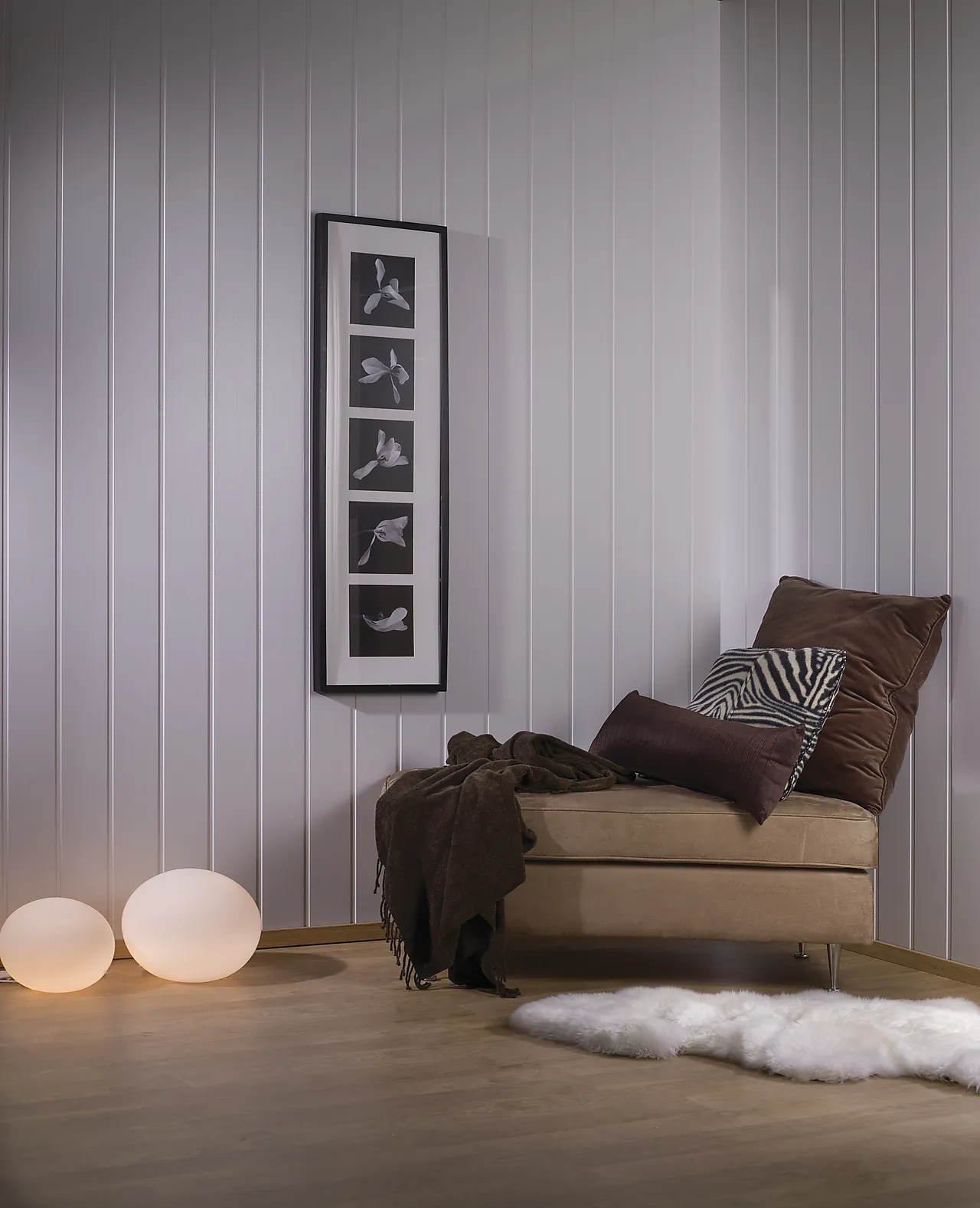 Veggpanel MDF skygge/skrå 11x620x2390 mm hvit Veggpanel MDF skygge/skrå 11x620x2390 mm hvit