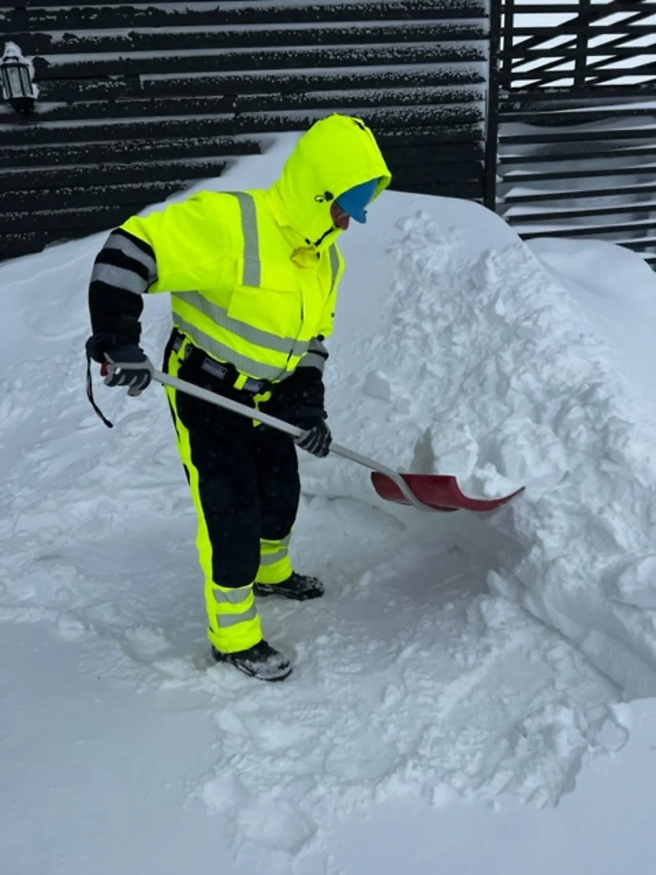 Kjeledress vinter 4WS gul str 2XL null - 2XL - 2 - Miniatyr