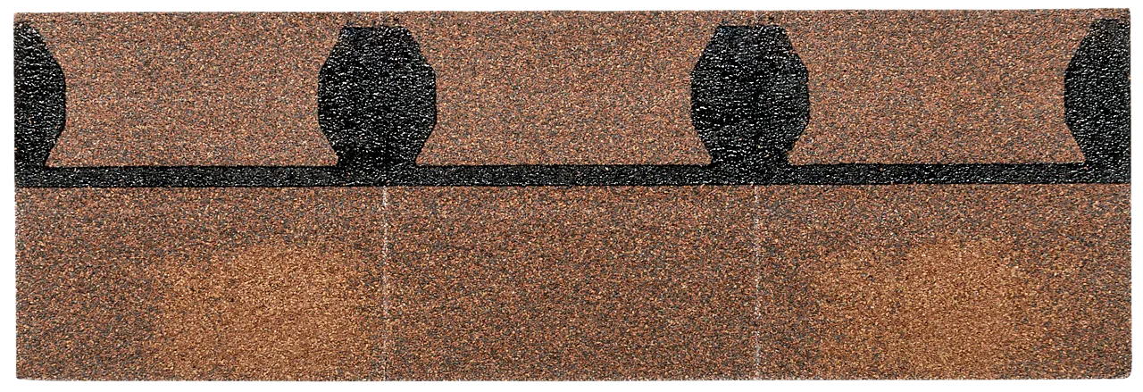 Takfot/møneplate rustikk rød isola 54 stk/18 plater i en pakke