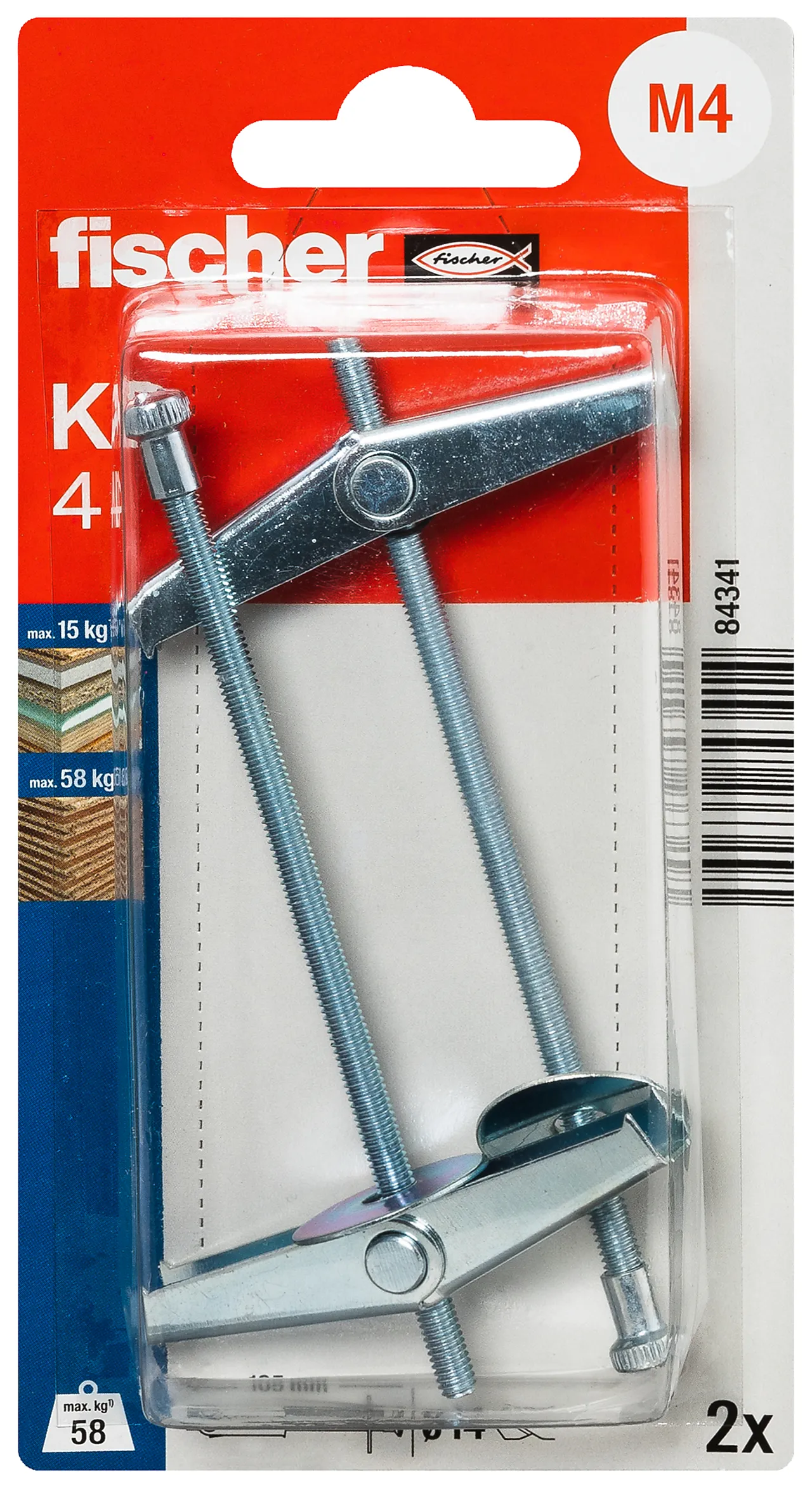 Kipplugg kd 4 bk 2 stk pr bk nv null - null - 2 - Miniatyr