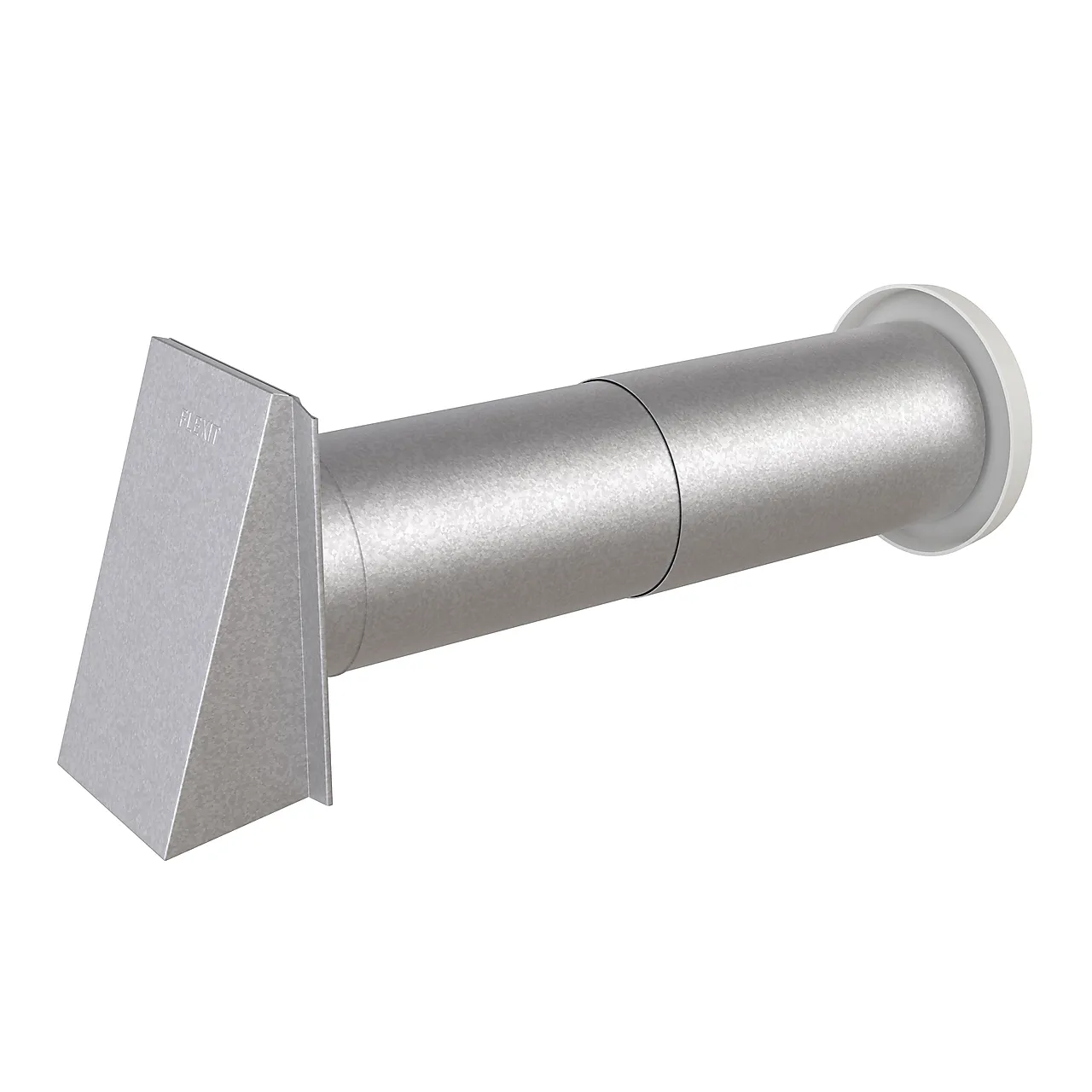 Veggventil med kappe Ø100 aluzink-belagt Veggventil med kappe Ø100 aluzink-belagt