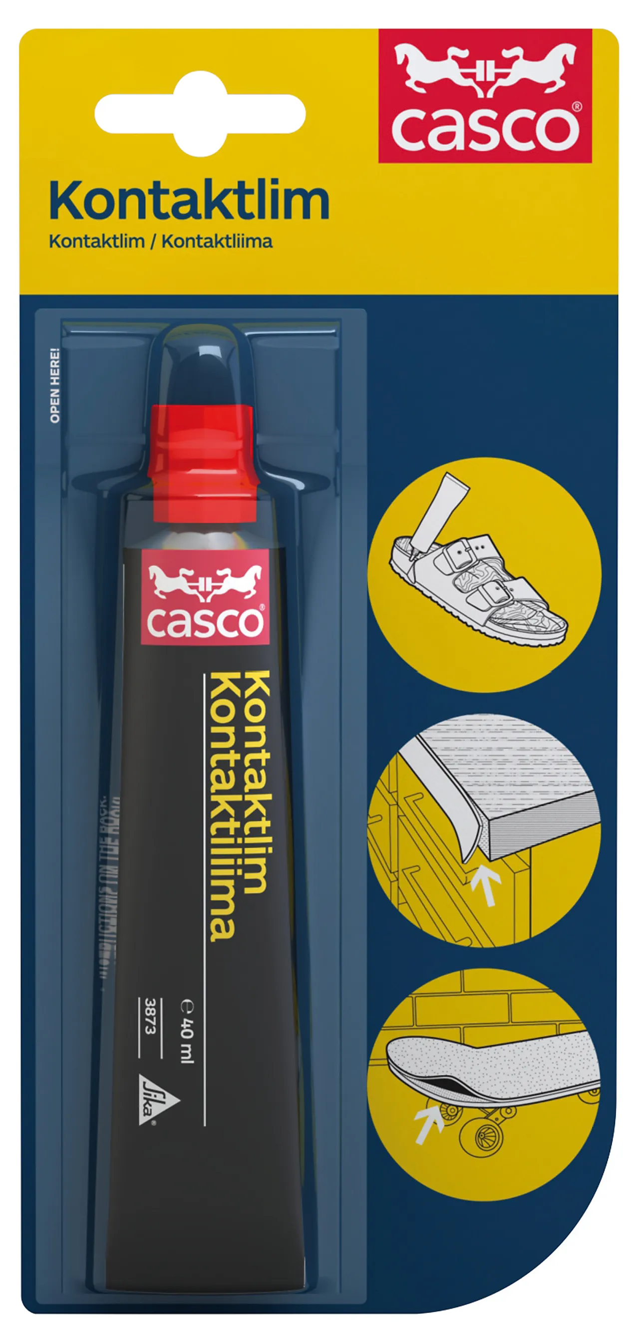 Kontaktlim løsemiddelbasert 40 ml