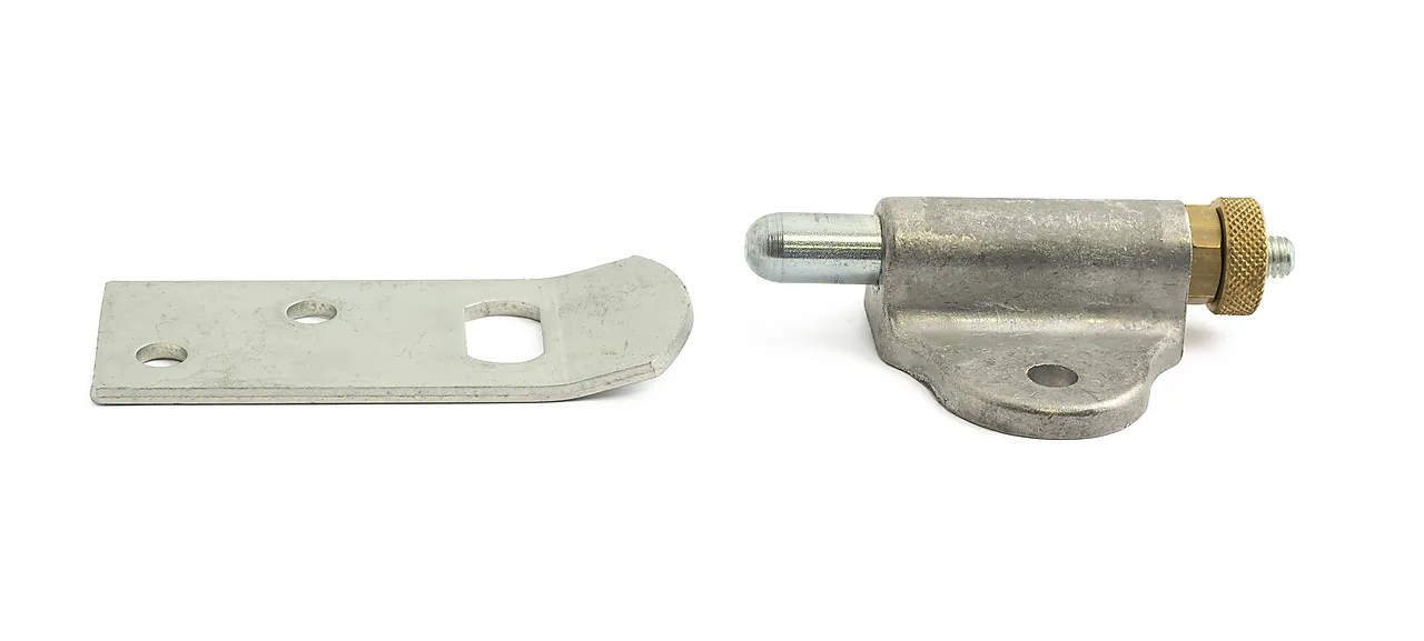 Bokslås 100 aluminium med sluttstykke rett