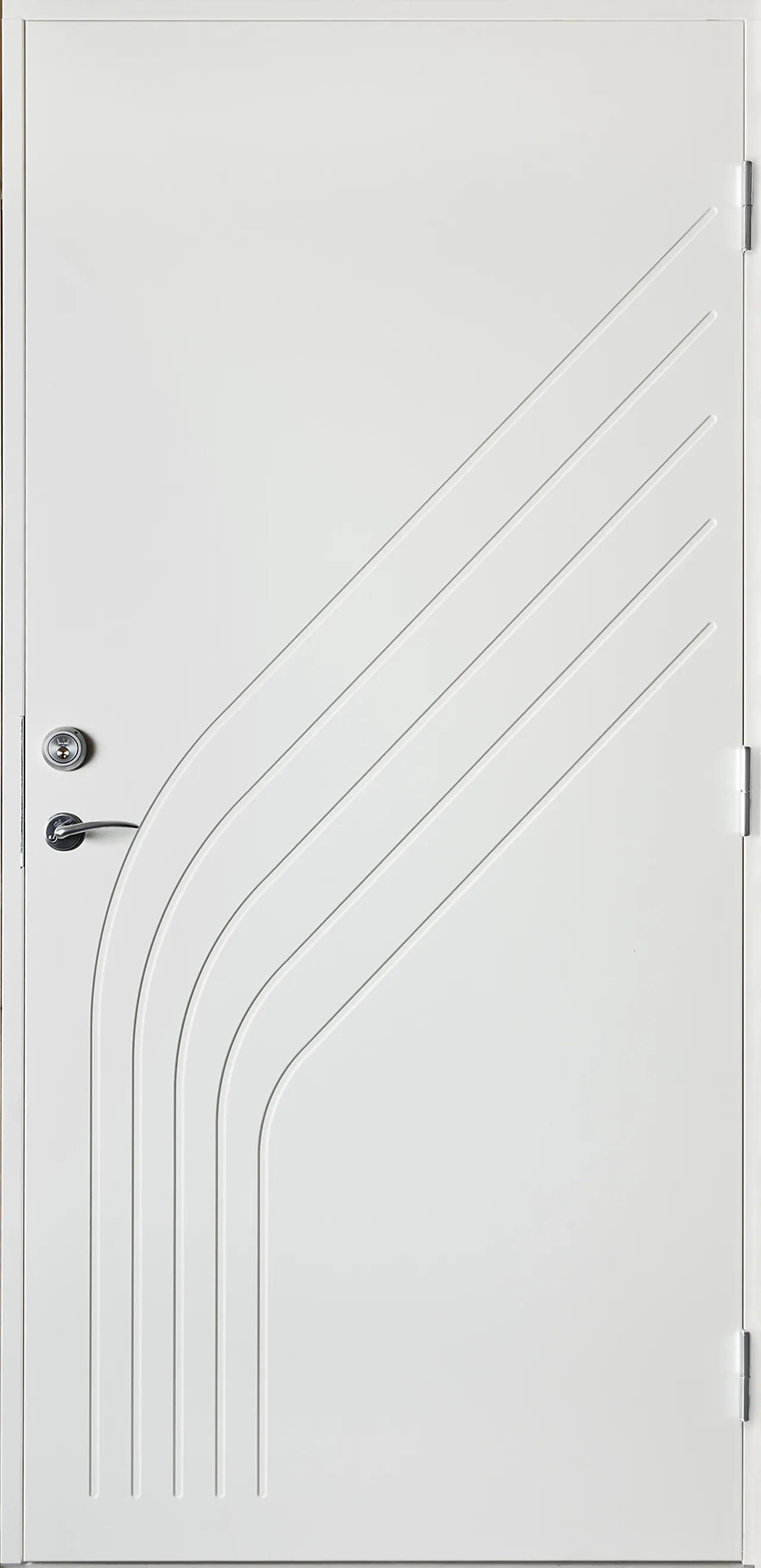 Ytterdør Tone hvit 110x200 cm vesntrehengslet