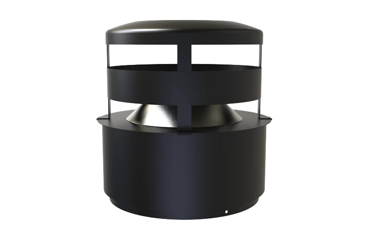 Regntoppskydd dubbelhuv NVI3000 svart lakk