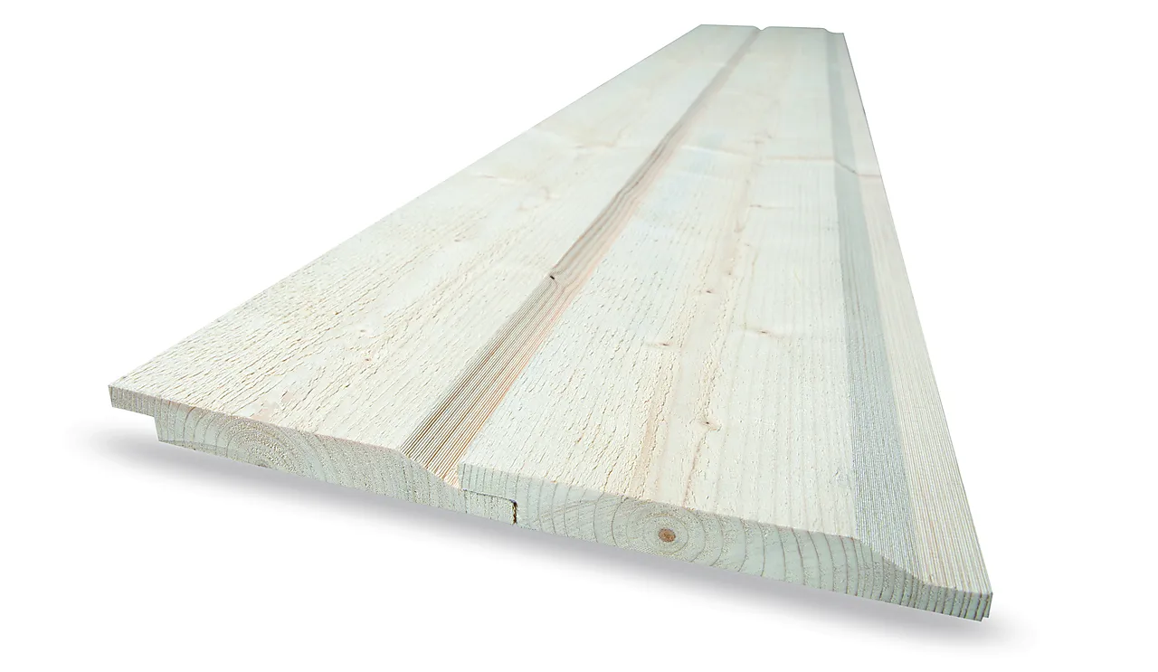 Dobbelfals kledning 28° 19x148x4800 mm Dobbelfals kledning 28° 19x148x4800 mm