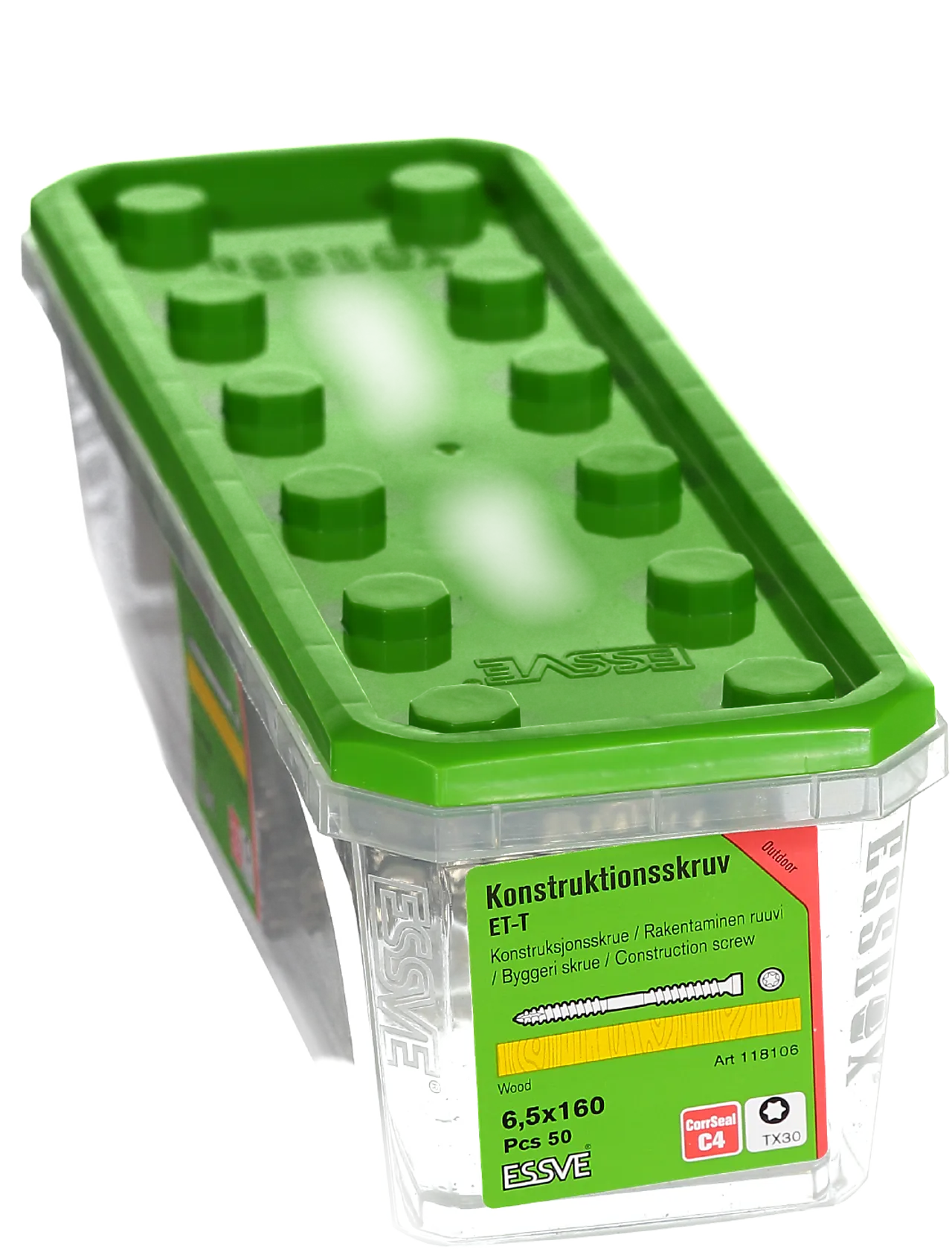 Konstr.skrue et-t 6,5x160 corrseal 50 stk null - null - 3 - Miniatyr