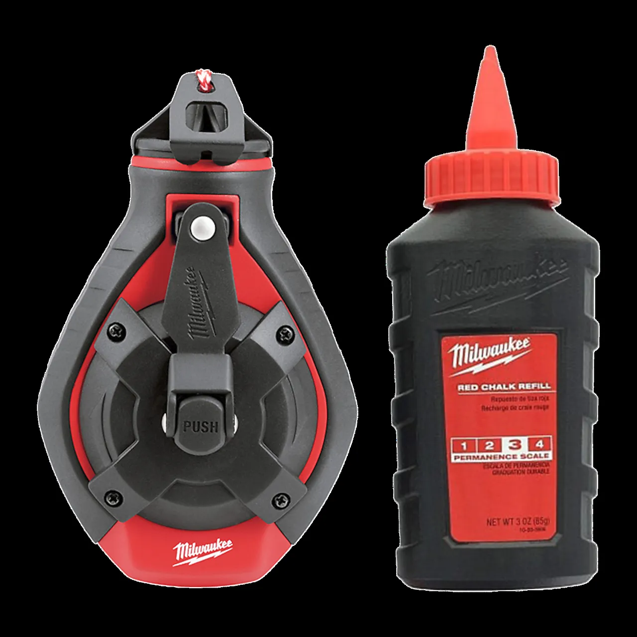 Milwaukee krittsnor kraftig + rød kritt 2del