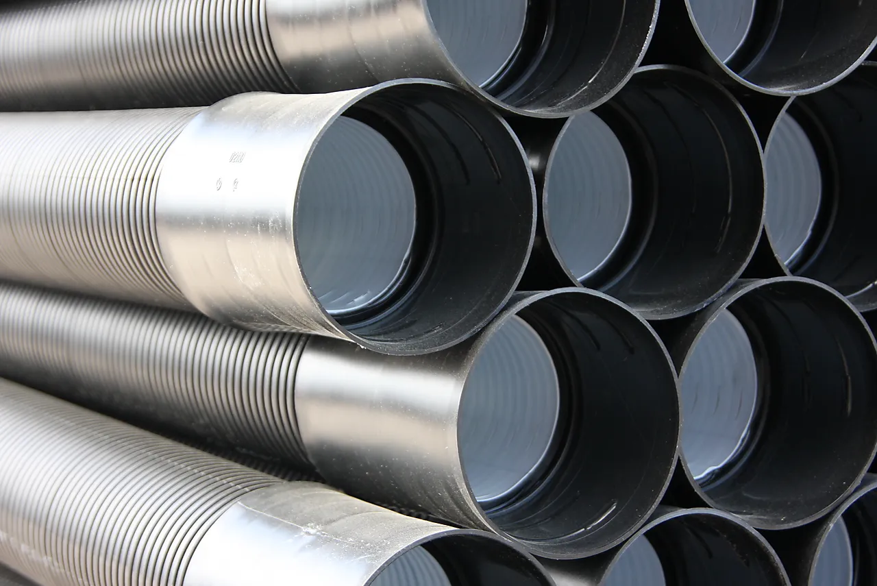 Drensrør DV 110/95 mm med muffe 6 meter