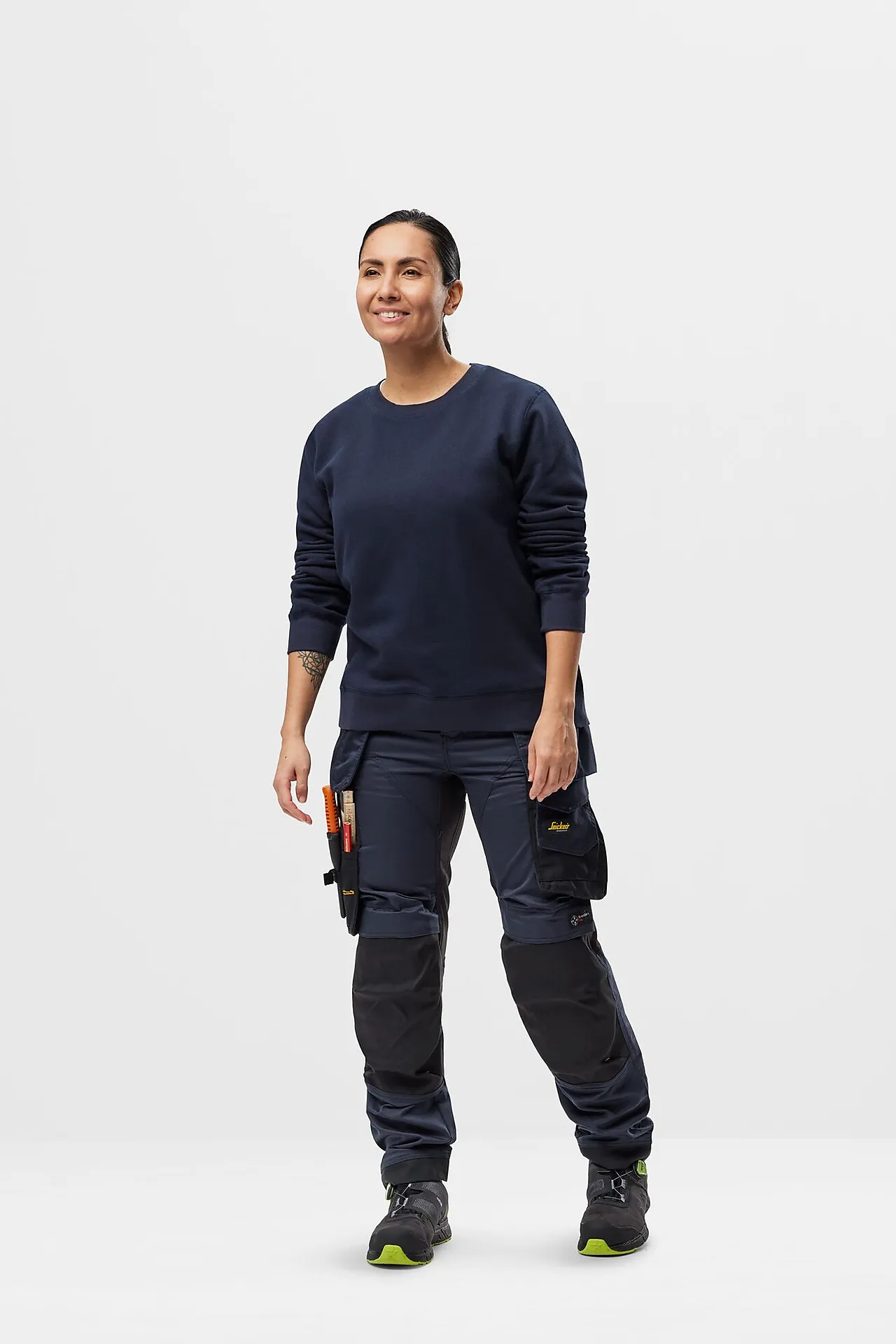 Genser dame mørk blå str M null - M - 3 - Miniatyr