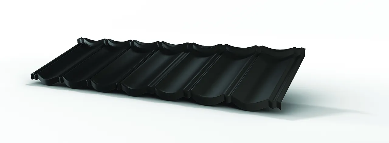 Takpanne elegance matt sort 126x37 cm Takpanne elegance matt sort 126x37 cm