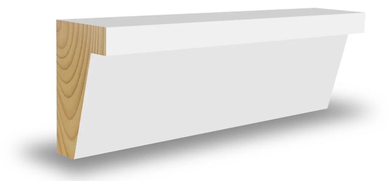 Taklist furu drammen hvit bomull S0502-Y 21x45x4400 mm Taklist furu drammen hvit bomull S0502-Y 21x45x4400 mm