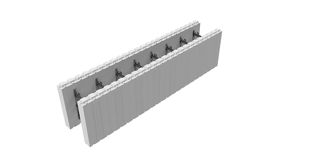 Thermomur 250x standardblokk åpen b250xh300xl1200