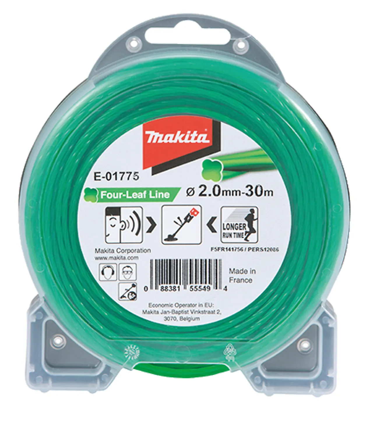 Trimmertråd støysvak 2,0 mm x 30 meter null - null - 2 - Miniatyr