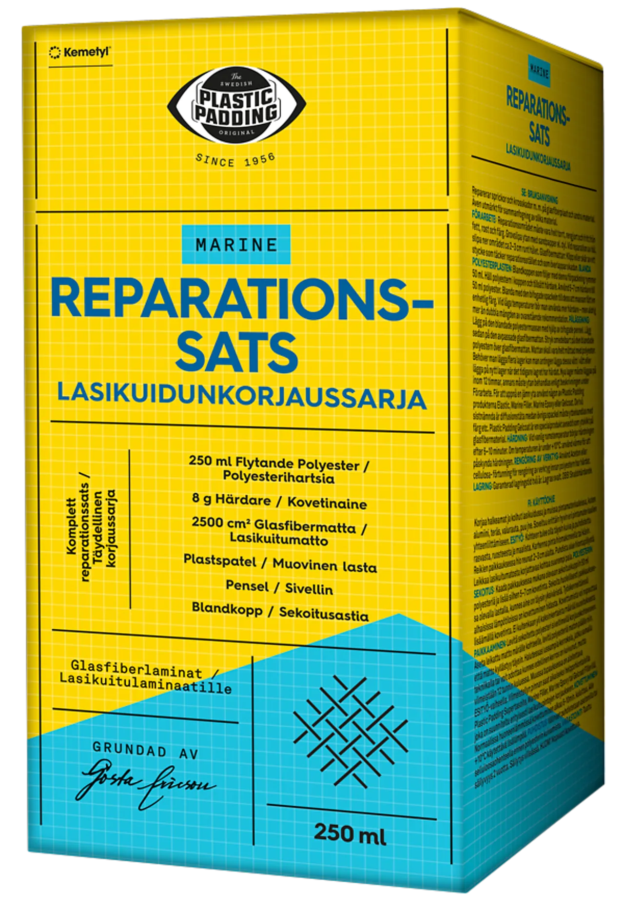 Sparkel marine reperationsats plastic padding