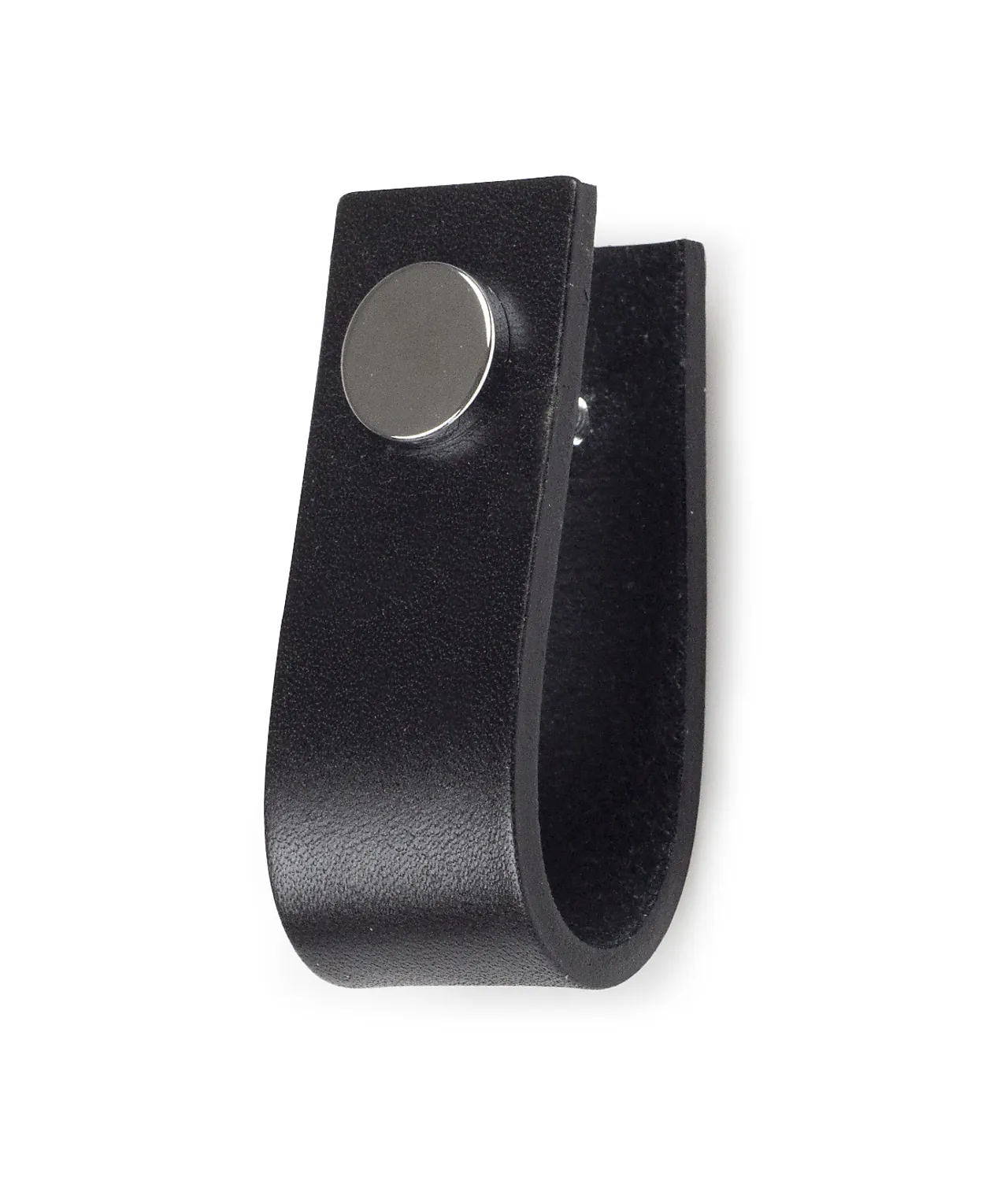 Møbelhåndtak svea skinn sort sb