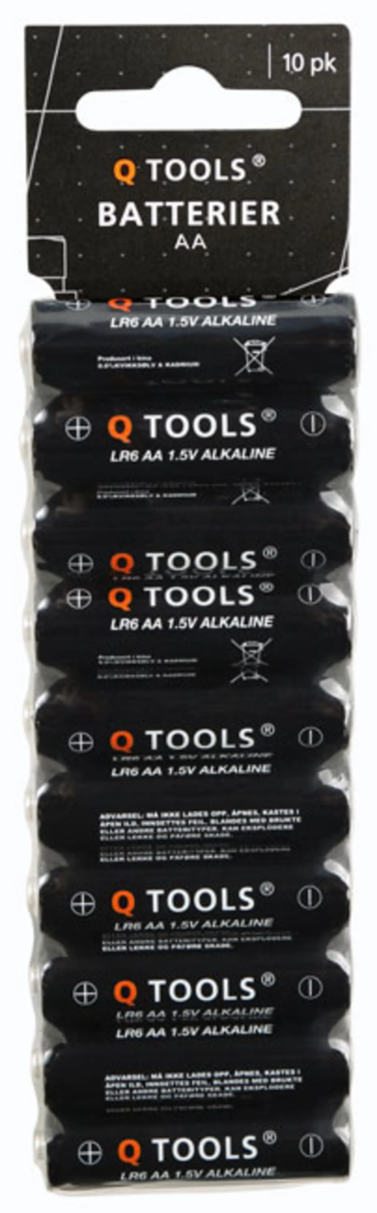Q-tools batterier aa pakke á 10 stk Q-tools batterier aa pakke á 10 stk