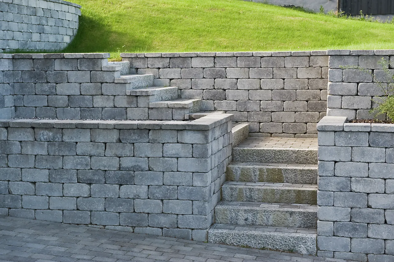 Støttemur geoloc Rådhus gråmix null - null - 2 - Miniatyr