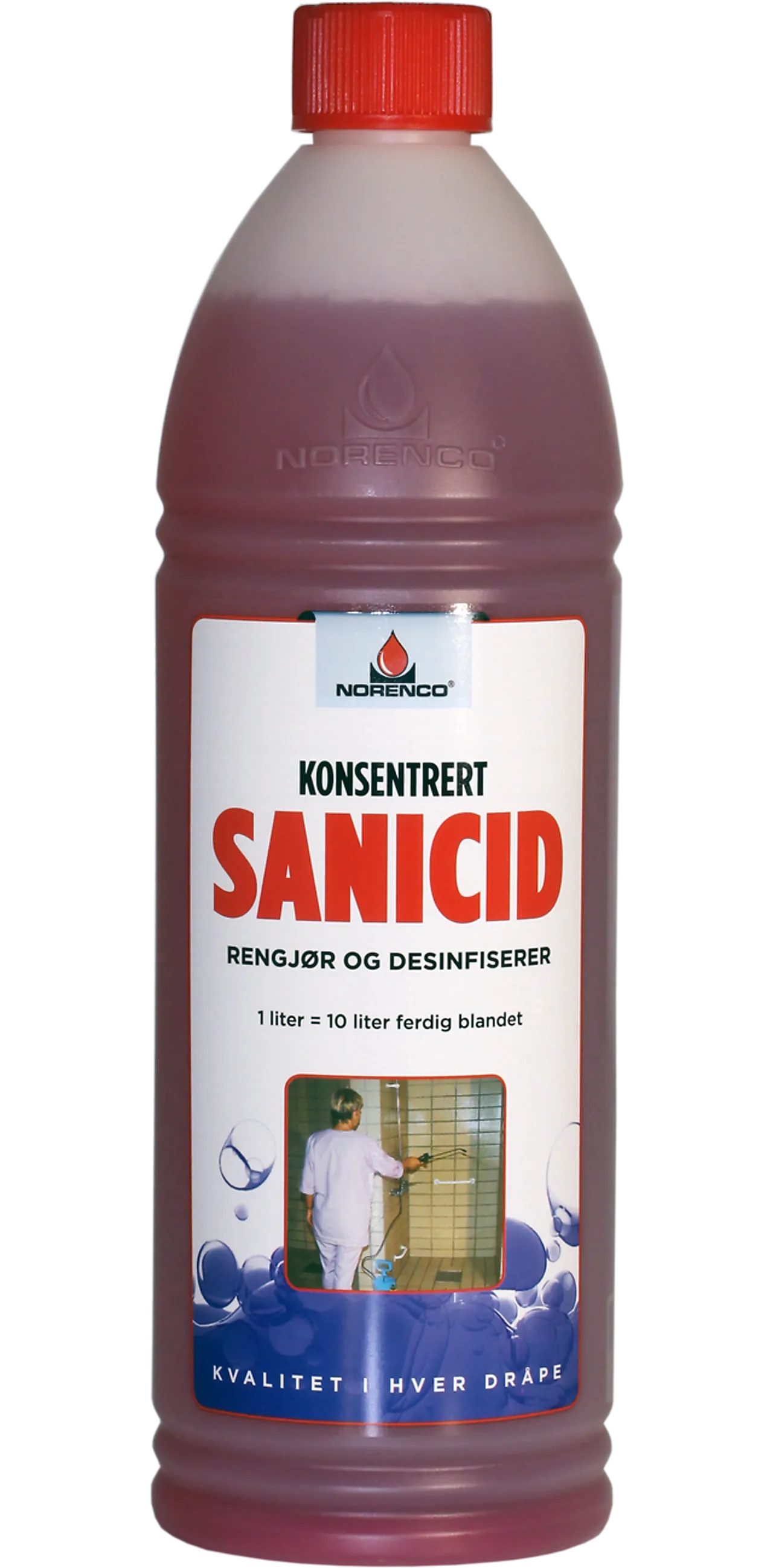 Desinfeksjon sanicid 1l kons. For dusj og bad
