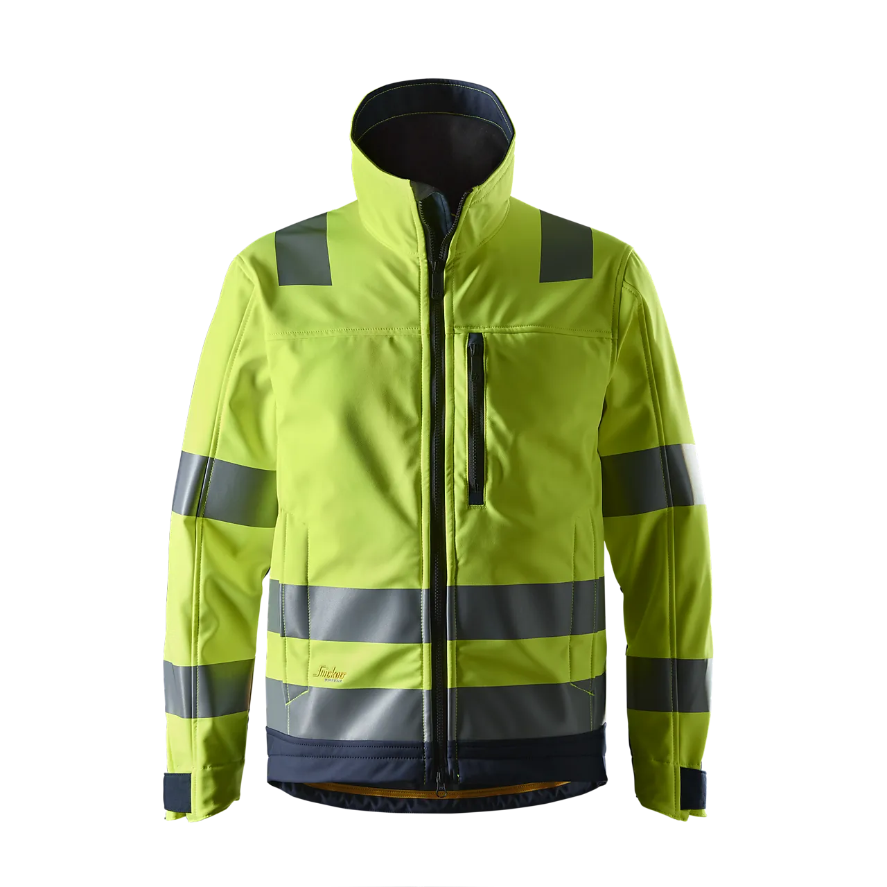 Jakke softshell highvis gul/mørk blå M null - M - 2 - Miniatyr