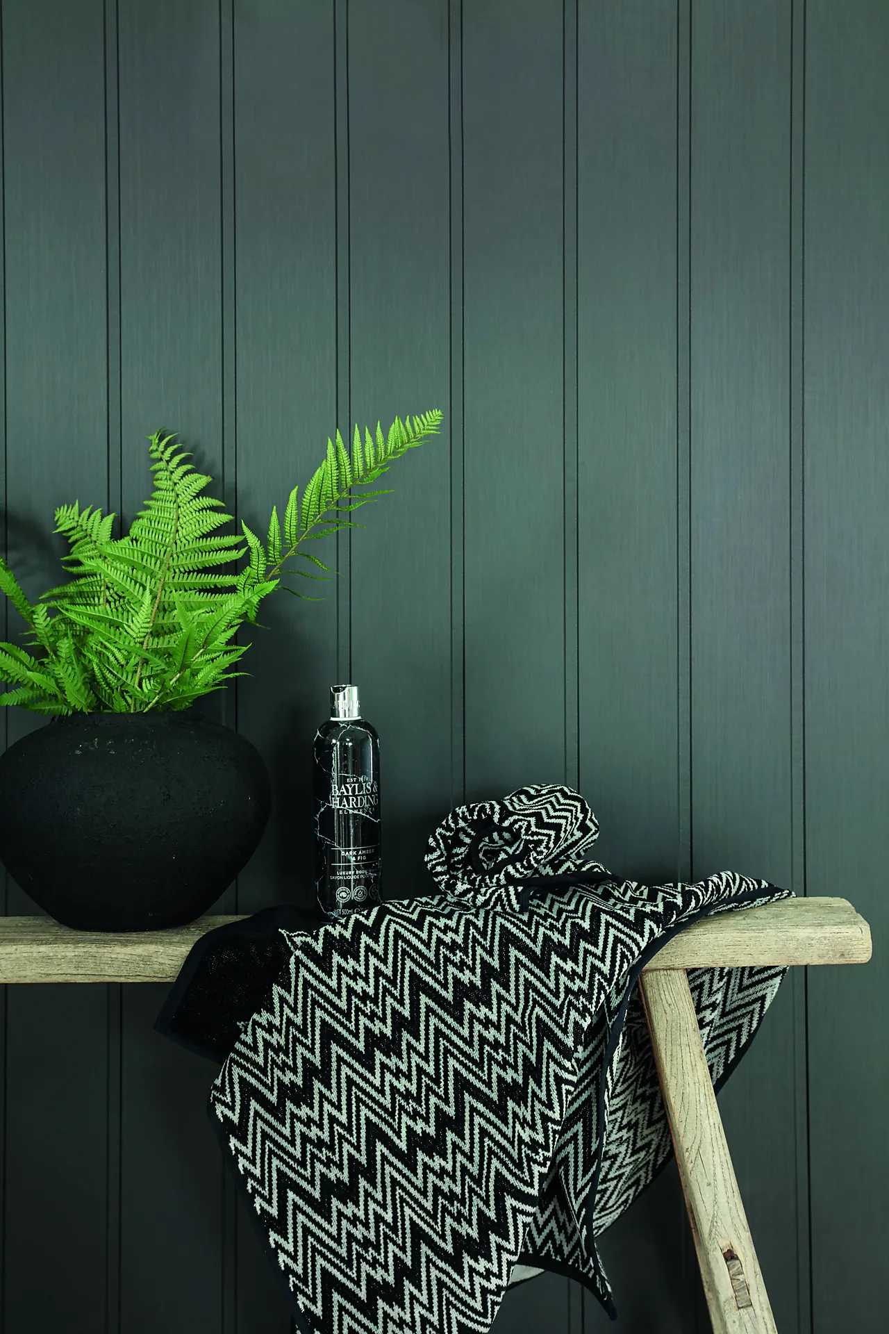 Veggplate trefiber 2390 Skygge dempet sort null - null - 3 - Miniatyr