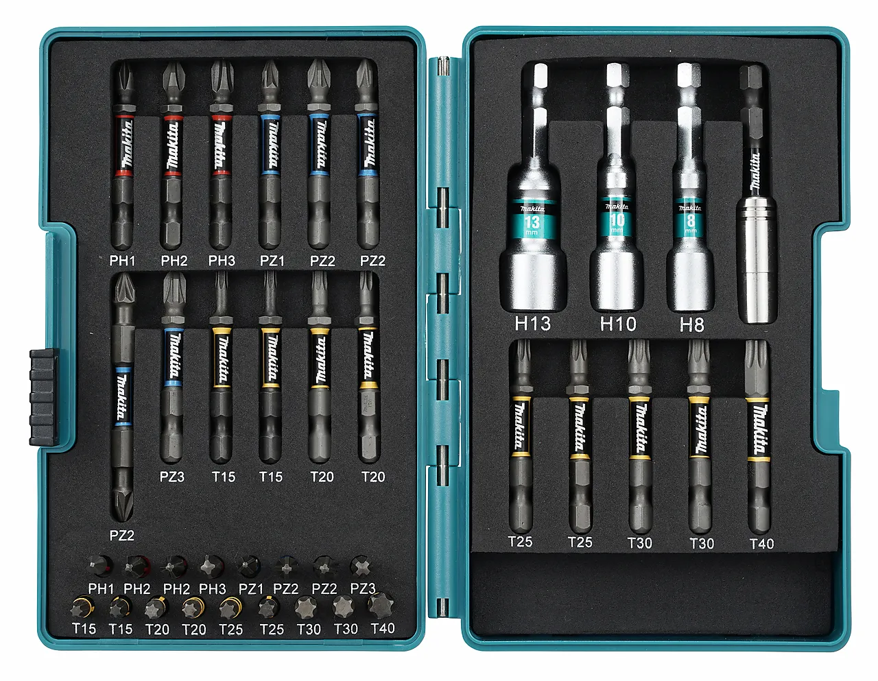 Makita bitssett Torx Impact Premier 38 deler 1/4"