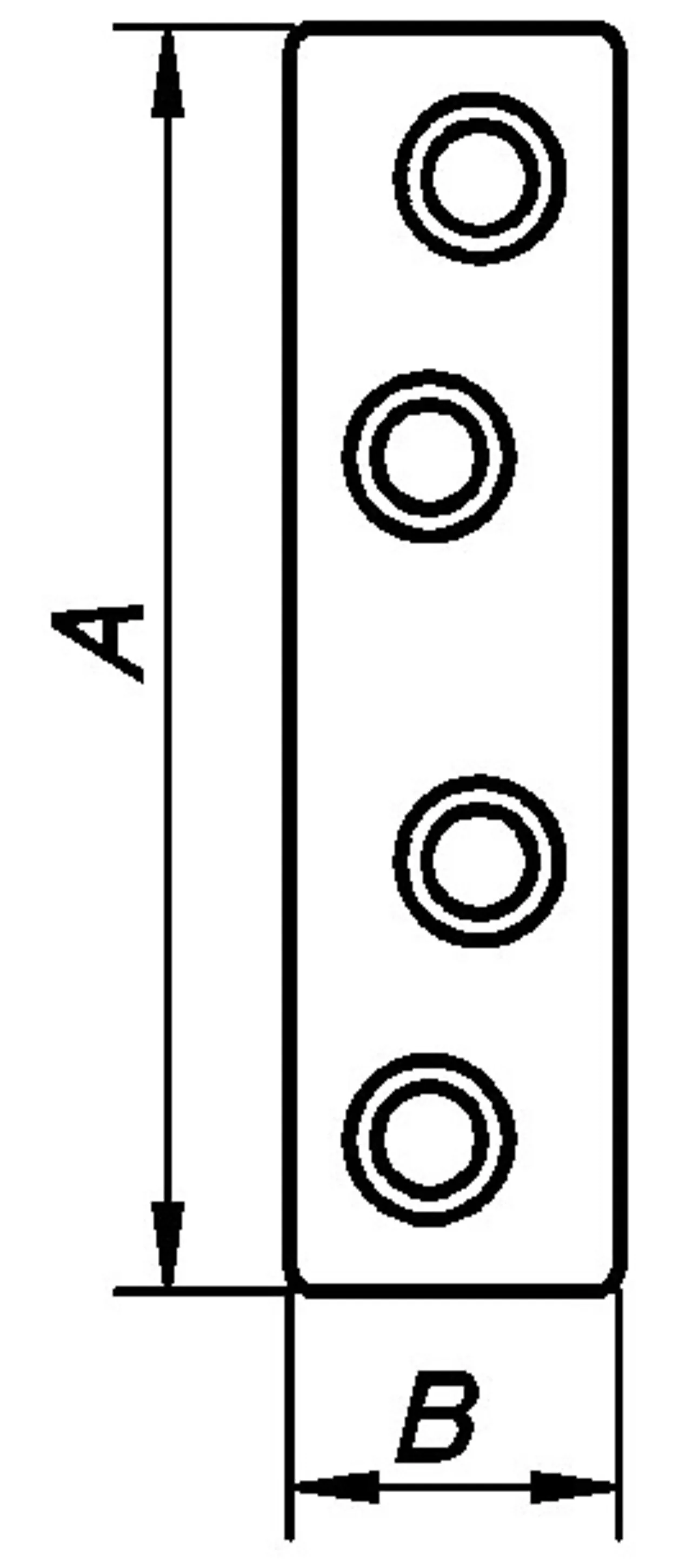 Skjøtejern 50X13 mm elf pn 6201-0-03-01 null - null - 2 - Miniatyr
