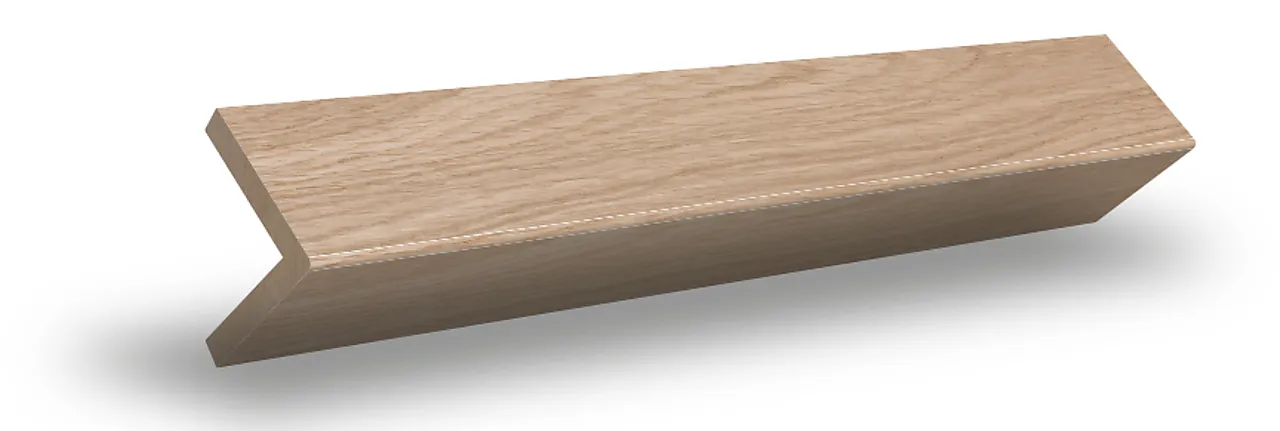 Vinkellist 27x27x2700 mm lakkert eik null - null - 2 - Miniatyr