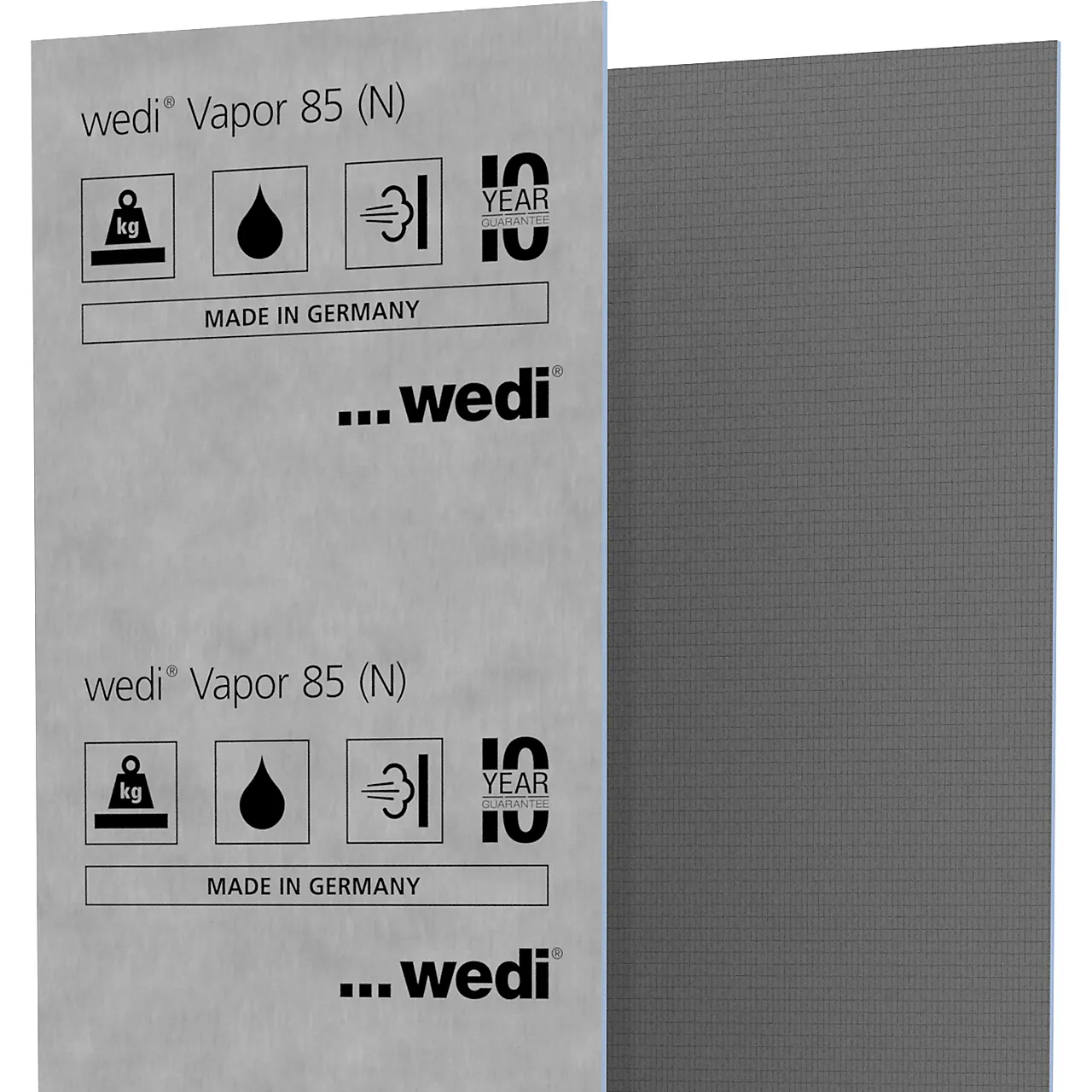 Våtromsplate damptett 2500x600x12 s wedi vapor 85n 2500x600x12,5