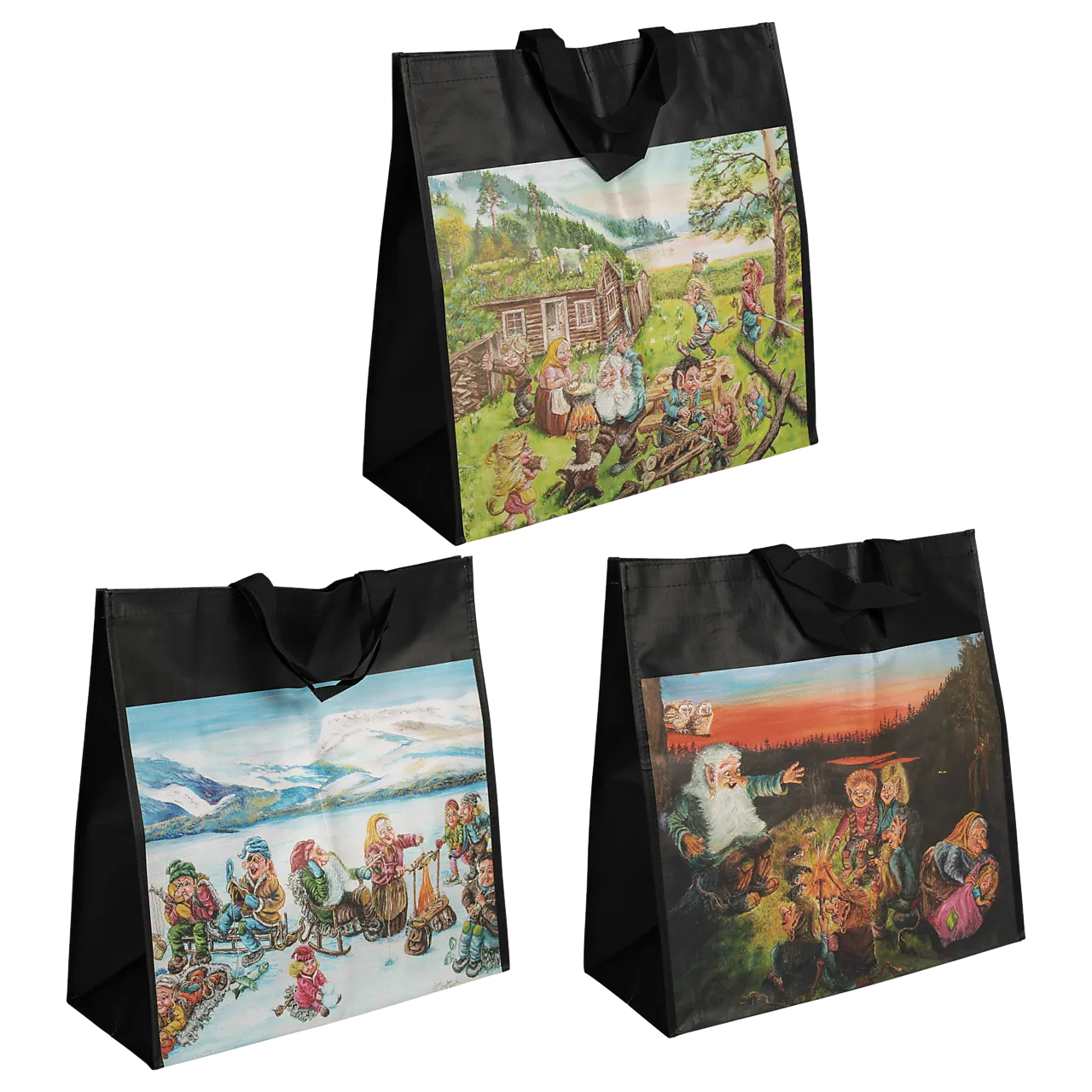 Vedbag m/trollmotiv espegard