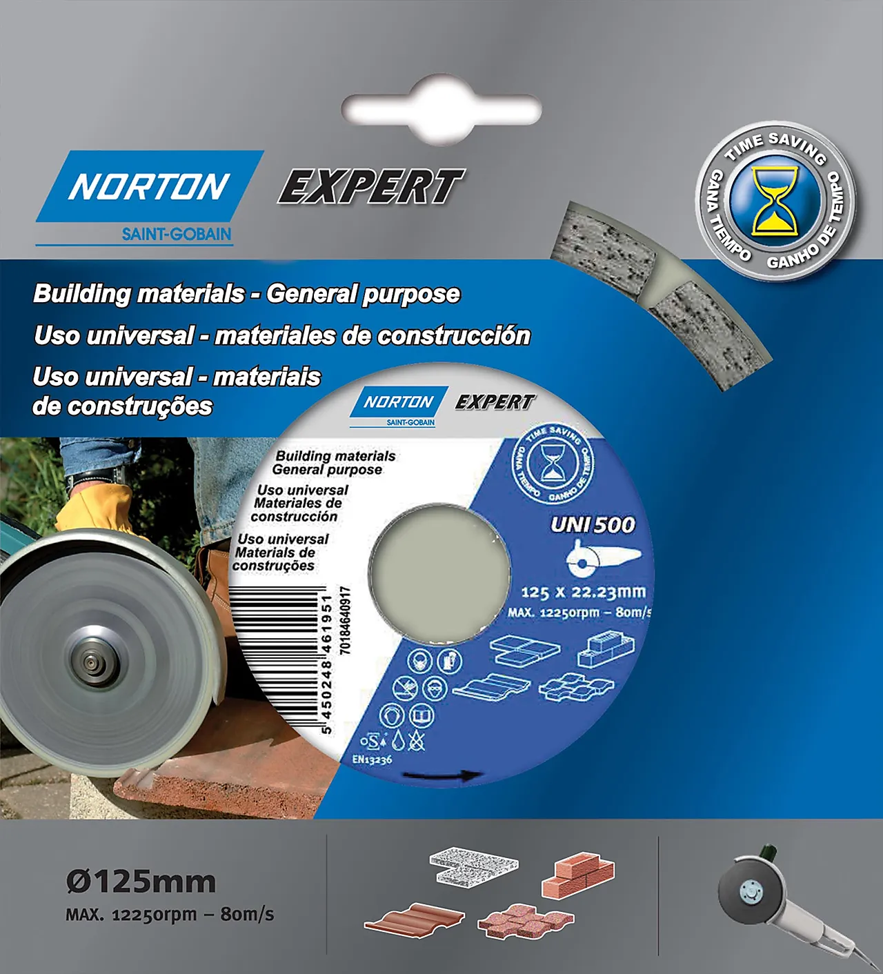 Diamantskive 125x22.2 uni 500 Diamantskive 125x22.2 uni 500