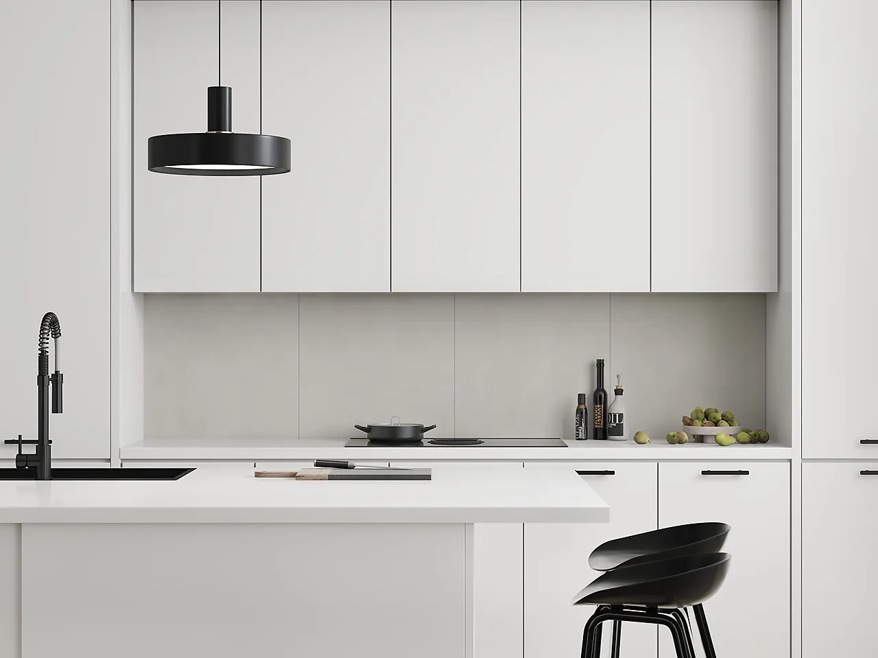 Kjøkkenplate Fibo Moonstone 7616KM10 10x620x580mm null - null - 2 - Miniatyr