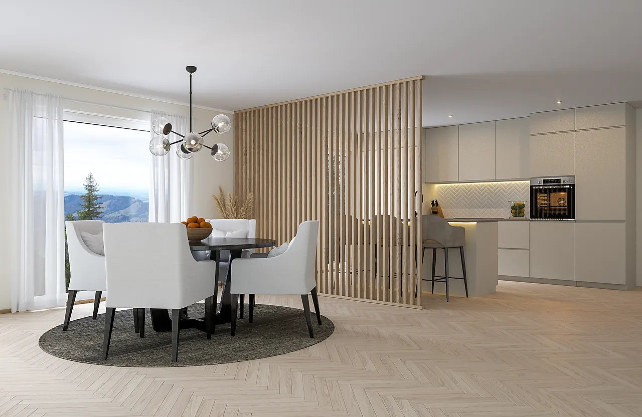 Håndrekke 22x78x2700 MDF lys eik null - null - 3 - Miniatyr