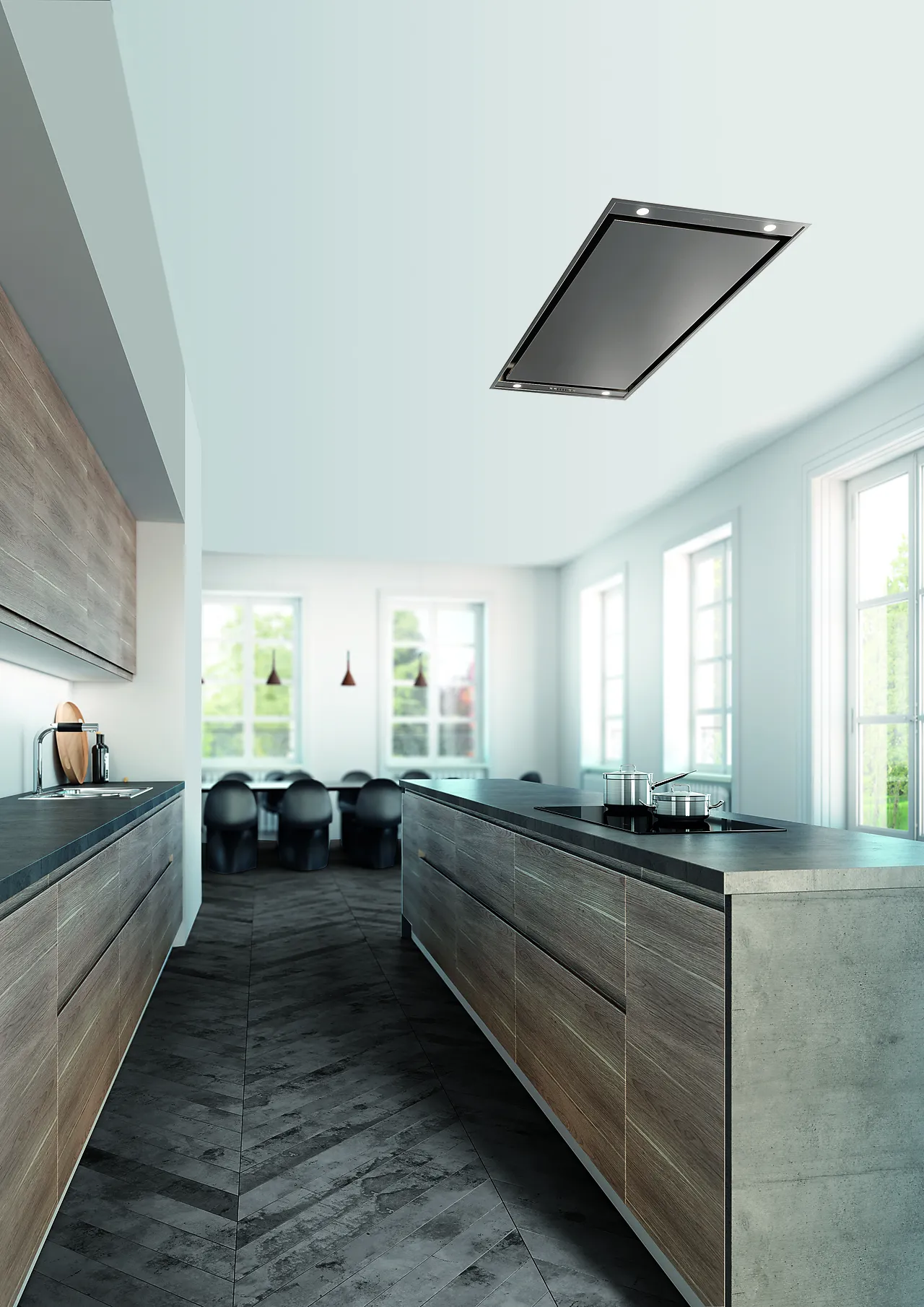 Kjøkkenvifte Sky hvit 90 cm Kjøkkenvifte Sky hvit 90 cm